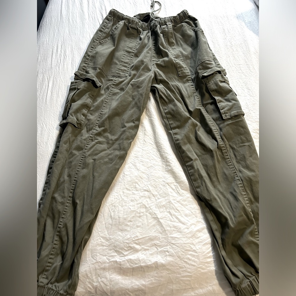 Womens Green Cargo Pants